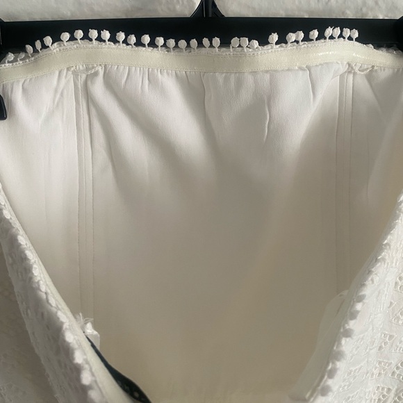 Club Monaco White Eyelet Jumpsuit Strapless - Picture 7 of 12